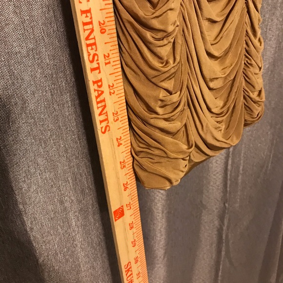 Guess Sexy Ruffled Tan Tube Top Cocktail Dress - Picture 4 of 4